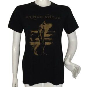 PRINCE ROYCE Concert Tshirt, S, Black, Golden Print, 2 sided, Five Tour, 2017